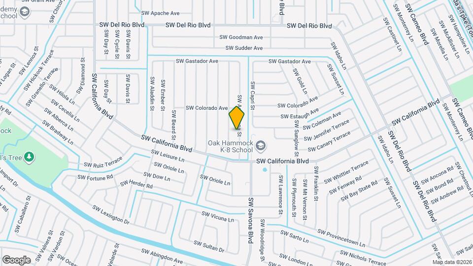 2044 SW Americana St Mapa y Detalles de la Ubicación