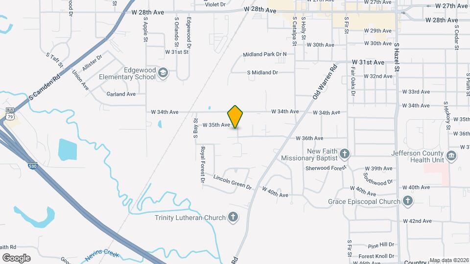 3506 S Juniper St, Unit B Map and Location Details