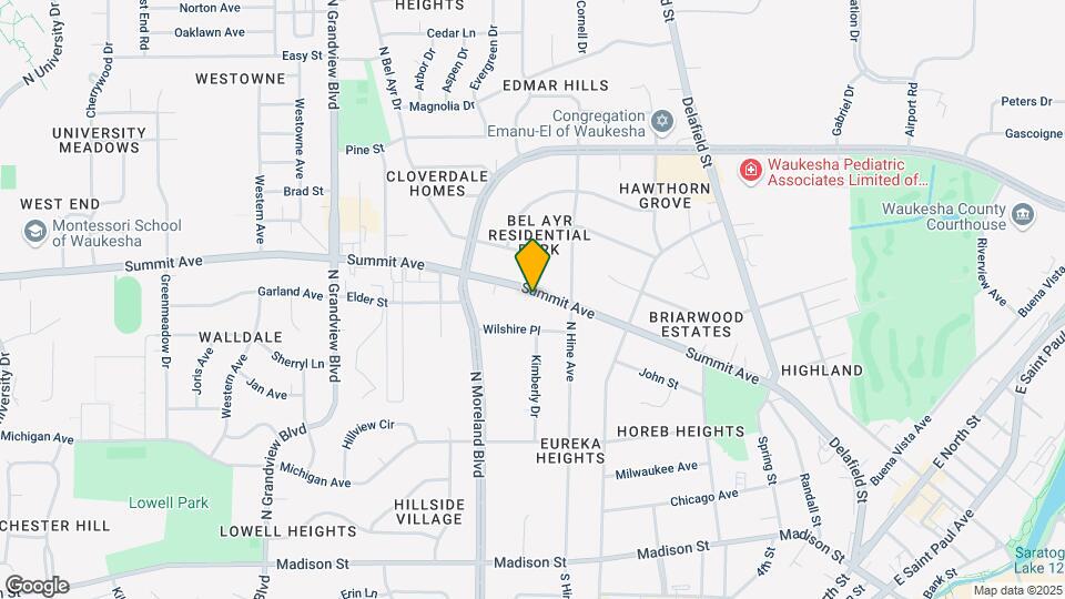 1131 Summit Ave Map and Location Details