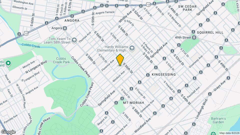 5629 Warrington Ave Map and Location Details