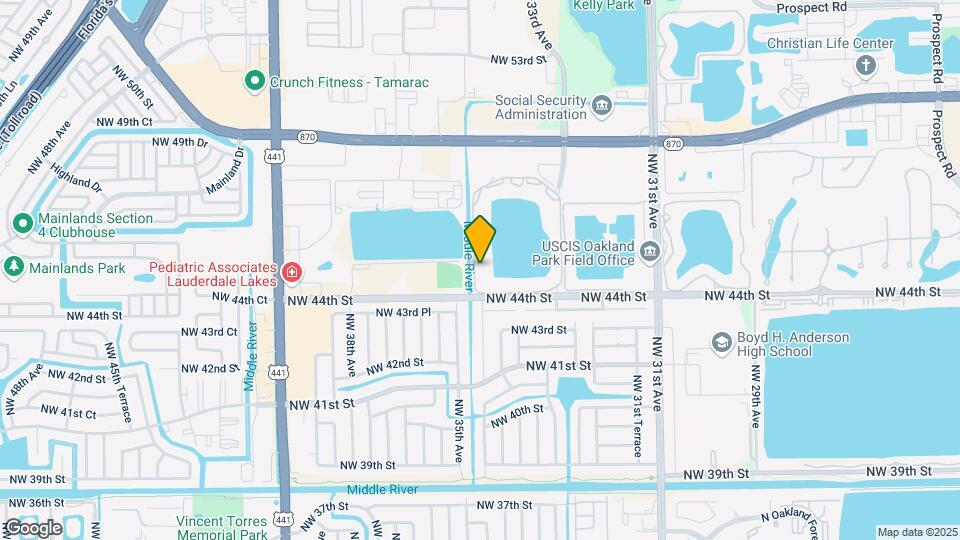 3421 NW 44th St Map and Location Details