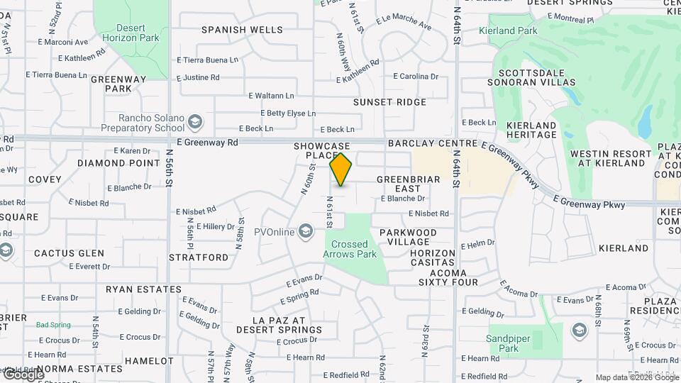 6110 E Blanche Dr Map and Location Details