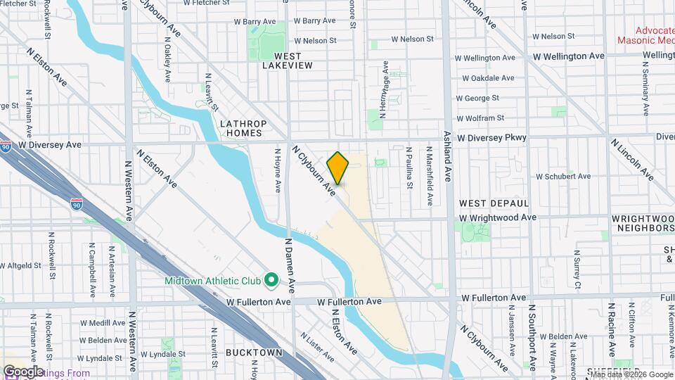 2657 N Clybourn Ave, Unit 2A Map and Location Details