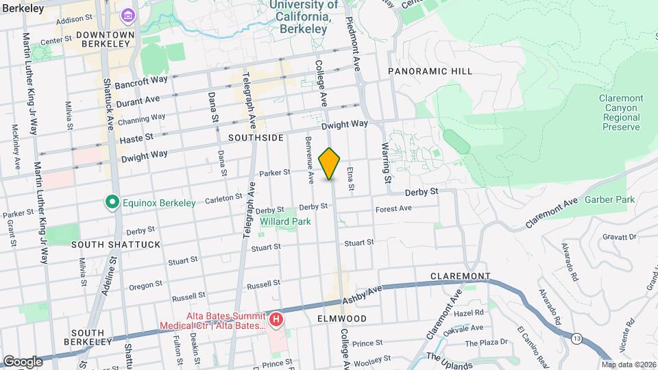 2620 College Ave Map and Location Details