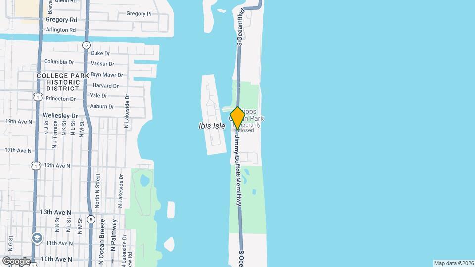 2315 S Ocean Blvd Map and Location Details