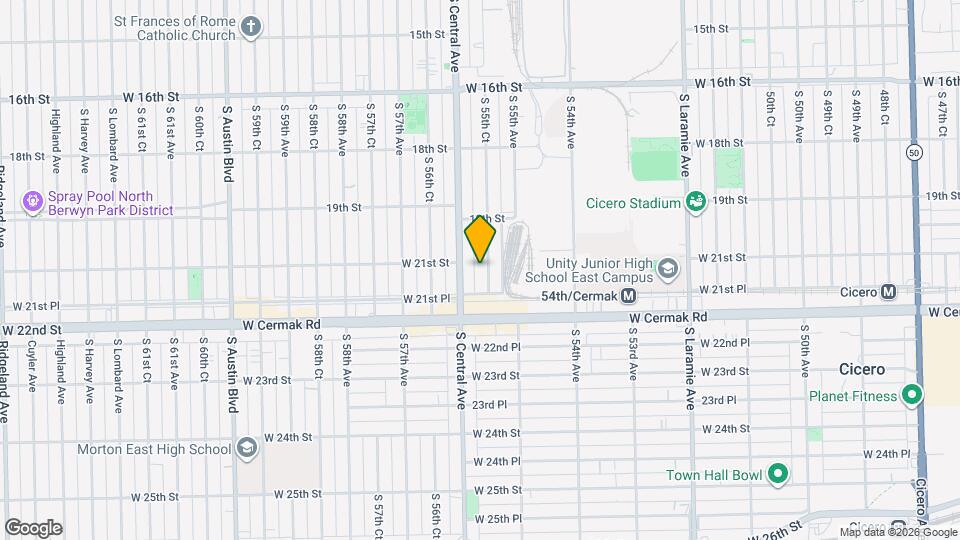 1936 S 55th Ct Map and Location Details