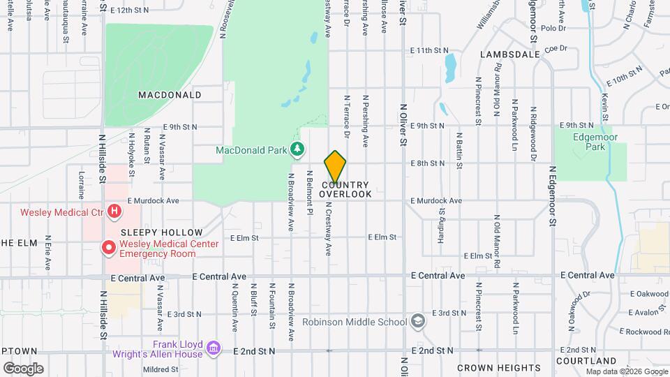 818 N Crestway Ave Map and Location Details