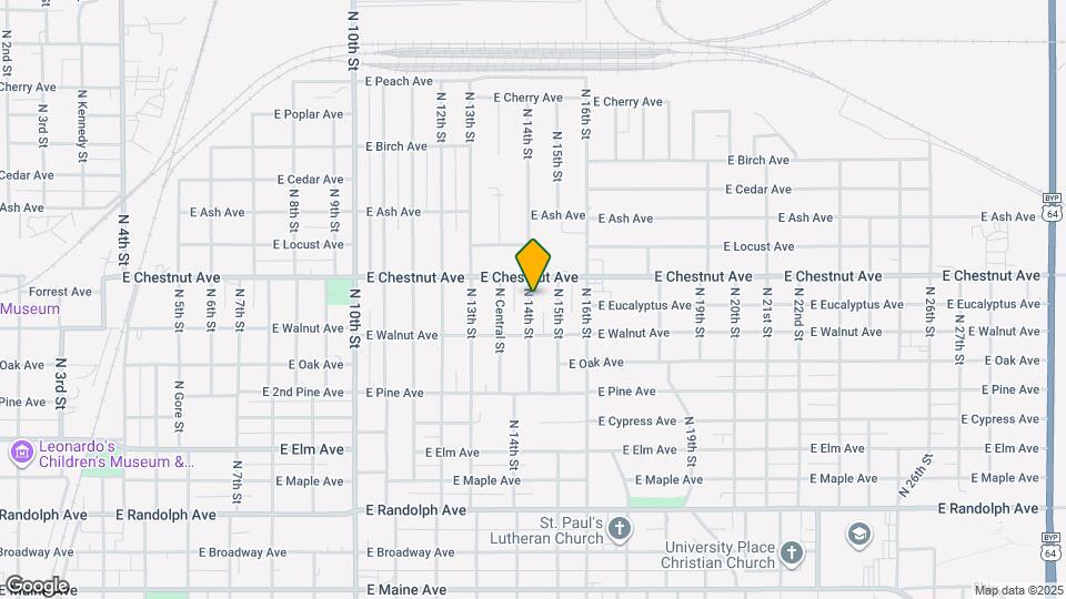 725 N 14th St Map and Location Details