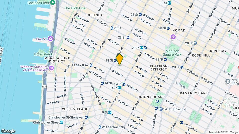 141-145 W 17th St Map and Location Details