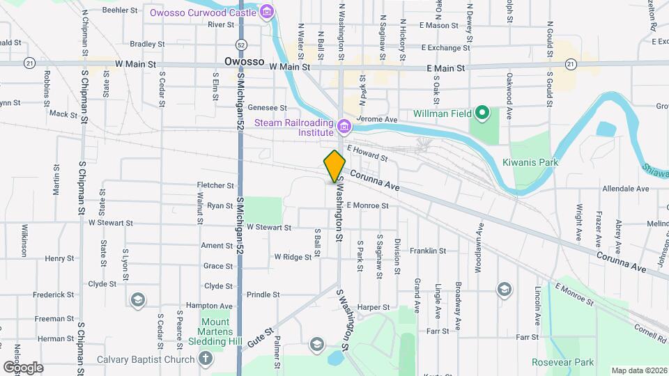 604 S Washington St Map and Location Details