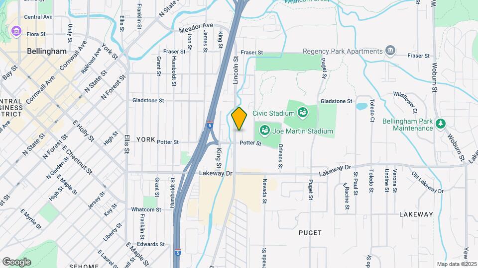 1422 Lincoln St Map and Location Details