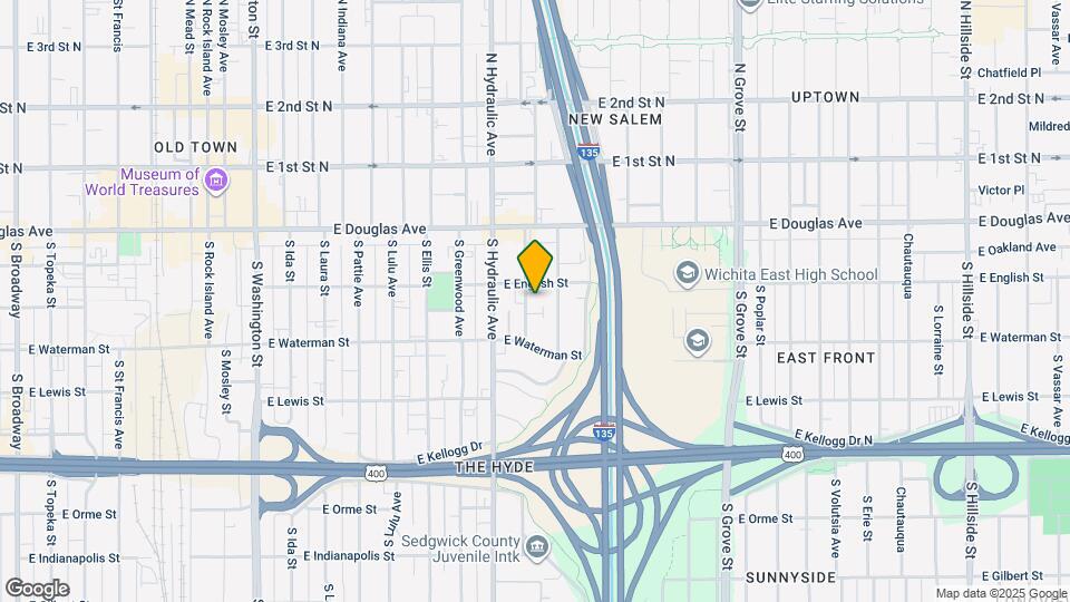 216 S Kansas St Map and Location Details