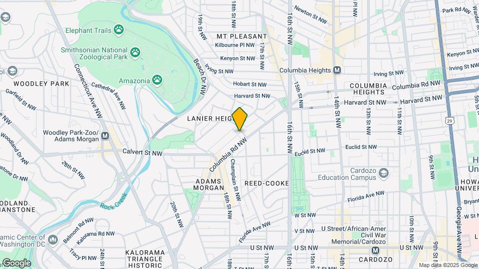 2714 Ontario Rd NW, Unit 2714 Ontario Rd NW #1 Map and Location Details
