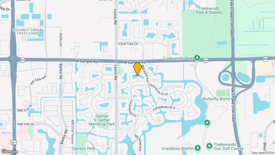 4017 Carambola Cir N Map and Location Details