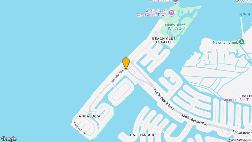1340 Apollo Beach Blvd S Map and Location Details