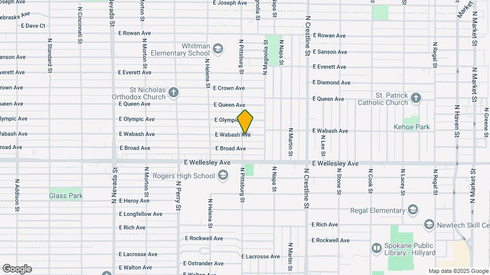 1704 E Wabash Ave Map and Location Details