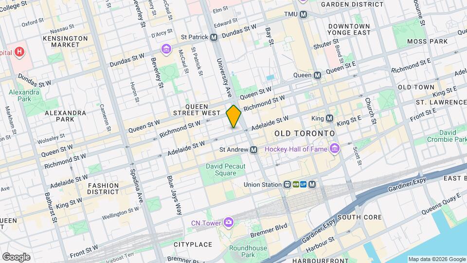 123 Simcoe St Map and Location Details