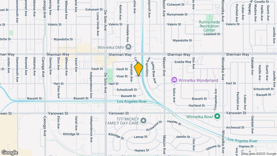 7018 Lurline Ave Map and Location Details