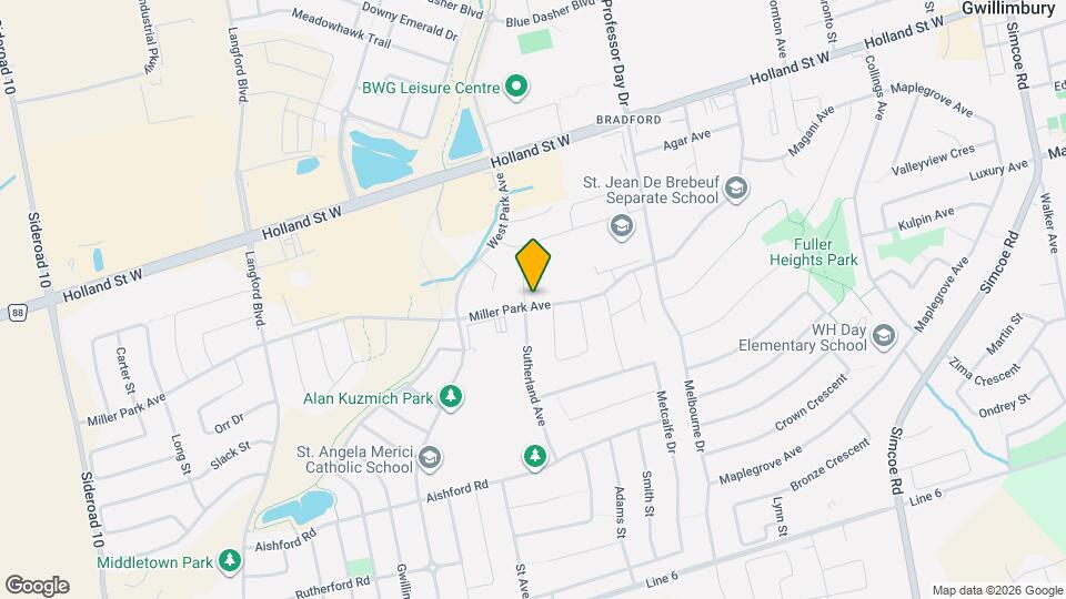 138 Sutherland Ave Map and Location Details