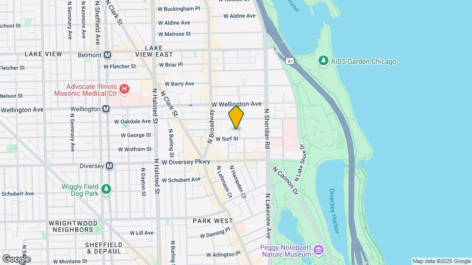 510 W Surf St, Unit 1 Mapa y Detalles de la Ubicación