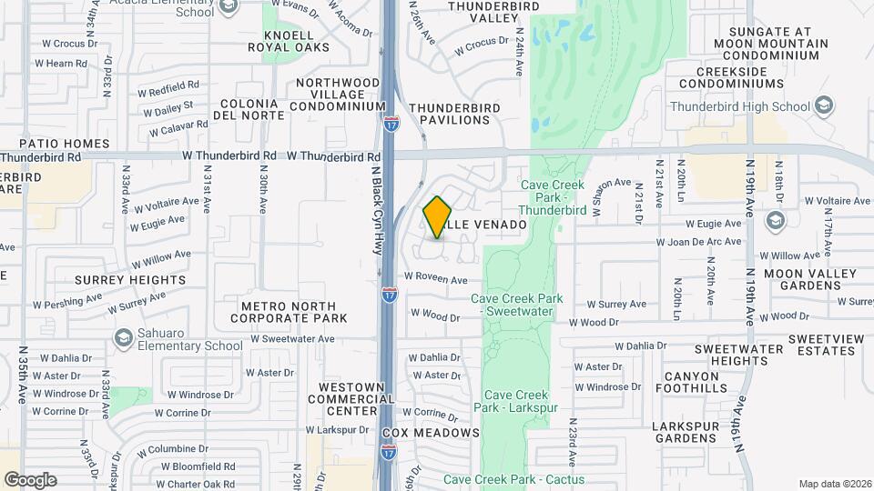 2605 W Willow Ave Map and Location Details