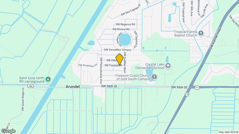 2692 SW Pontiac Pl Map and Location Details