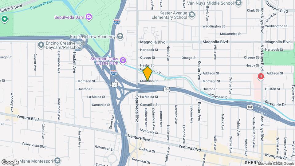 15220 Morrison St Map and Location Details