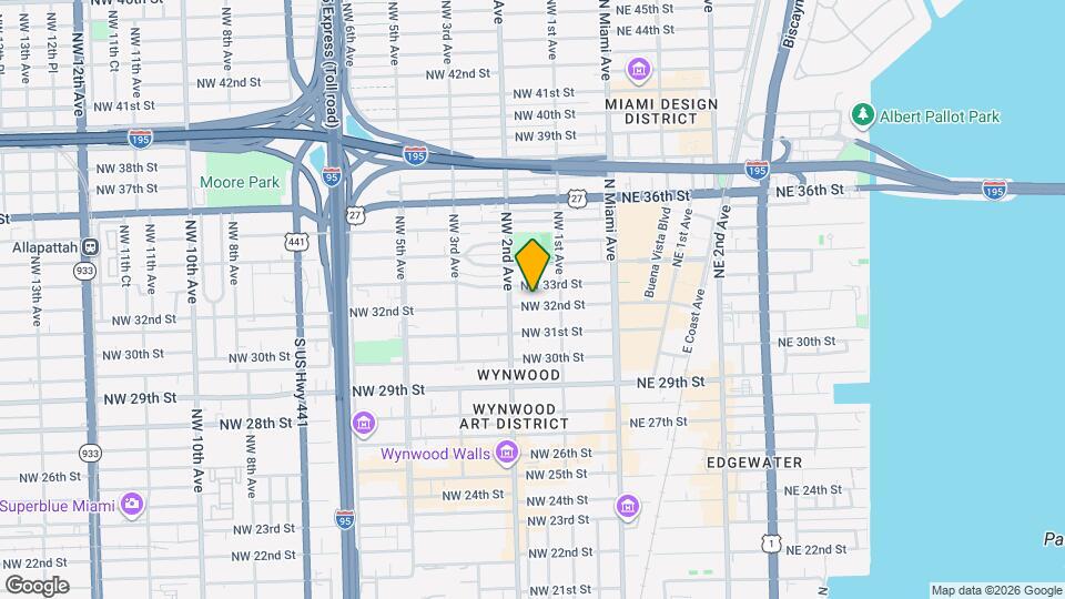 147 NW 32nd St, Unit B1 Mapa y Detalles de la Ubicación