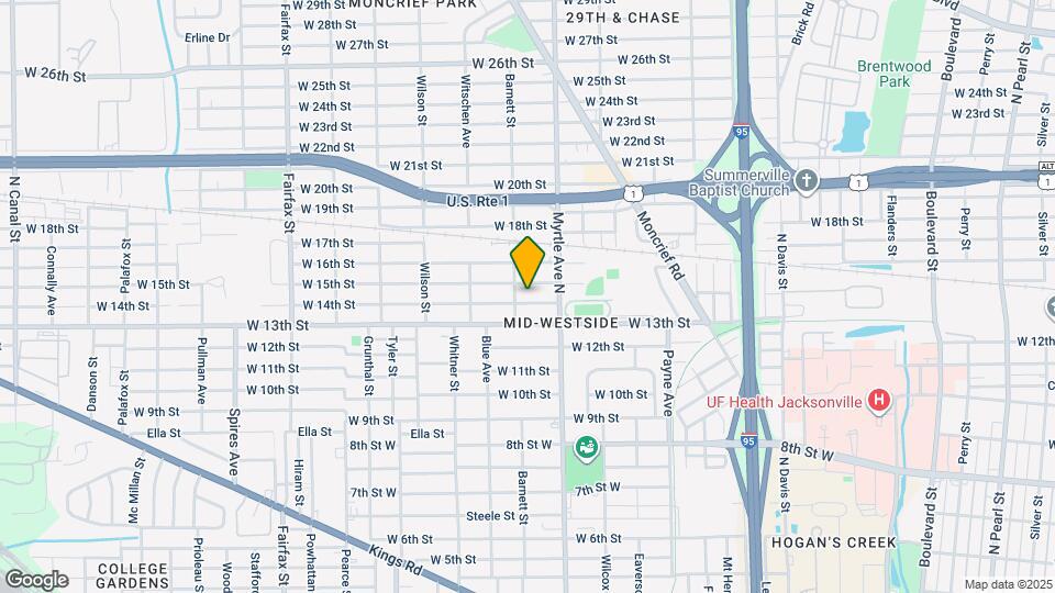 1355 W 14th St Map and Location Details