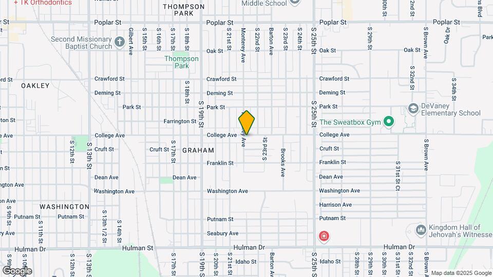 2201 College Ave Map and Location Details