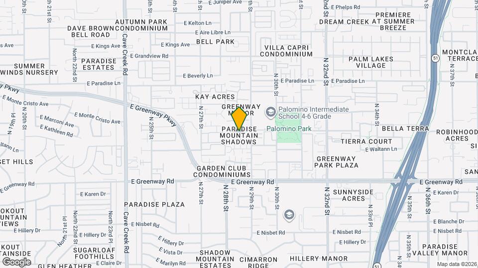 2834 E Tracy Ln Map and Location Details