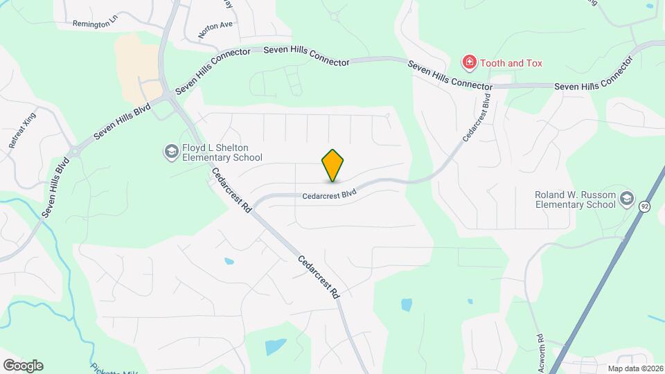 134 Parkmont Way Mapa y Detalles de la Ubicación