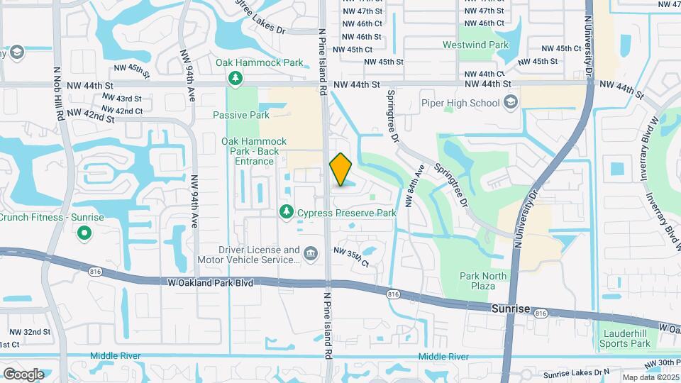 8775 NW 39th St Map and Location Details