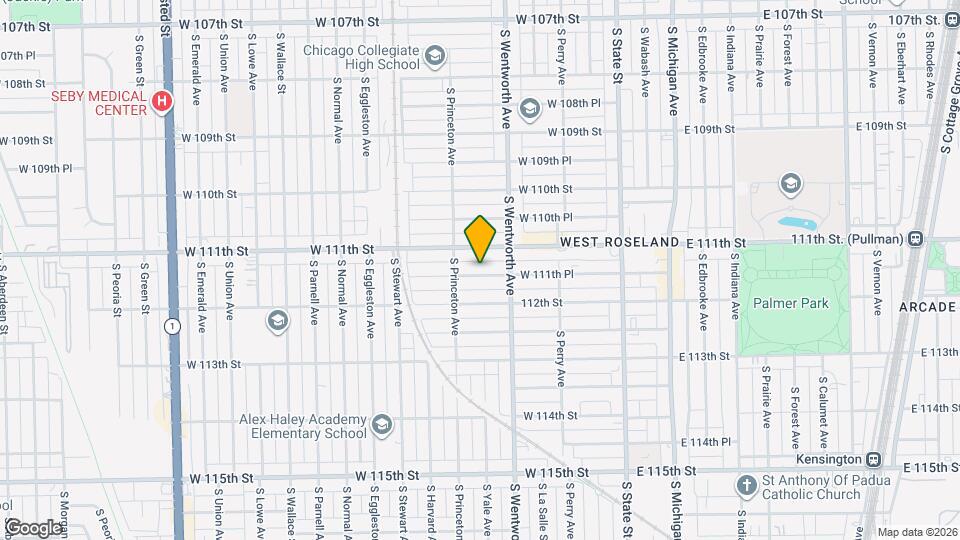 232 W 111th Pl Mapa y Detalles de la Ubicación