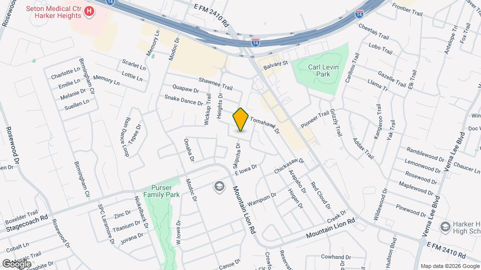 307 Illinois Dr Map and Location Details