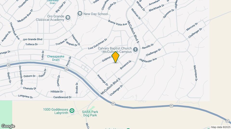 3696 Monterey Dr Map and Location Details