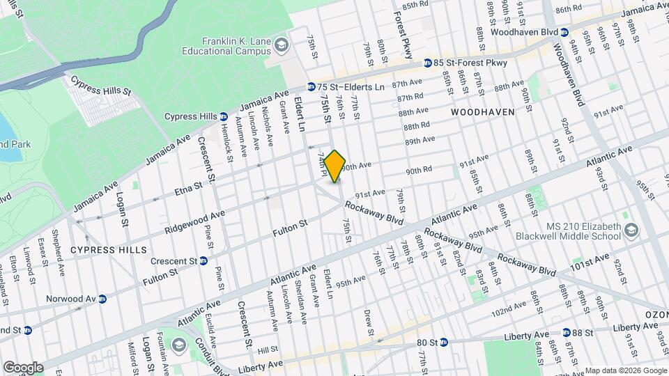 90-28-90-75 75th St Mapa y Detalles de la Ubicación