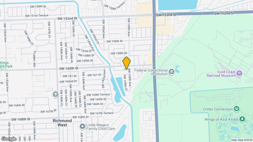 13926 SW 160th Ter Map and Location Details