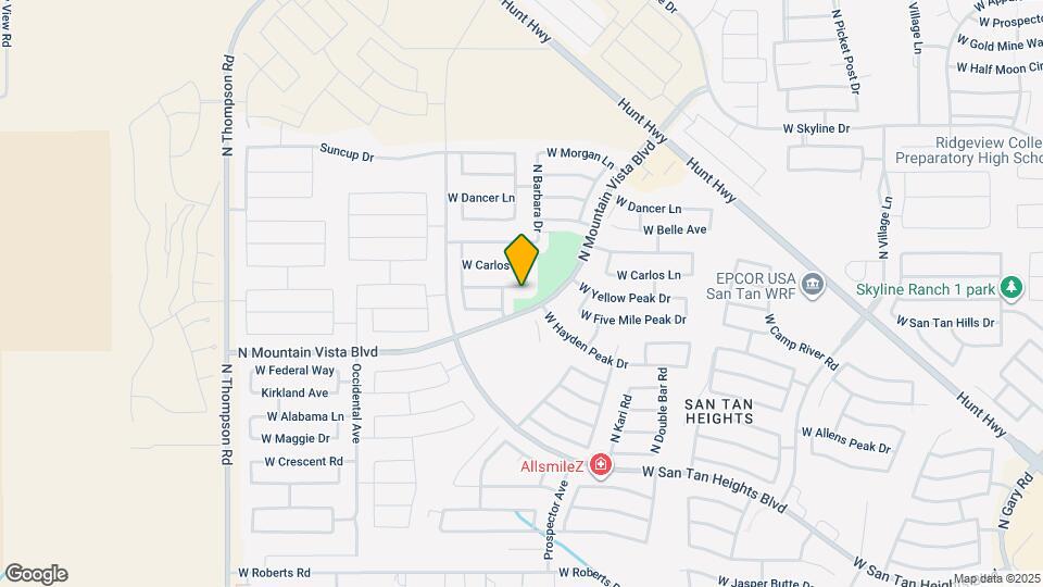 3663 W Yellow Peak Dr Map and Location Details