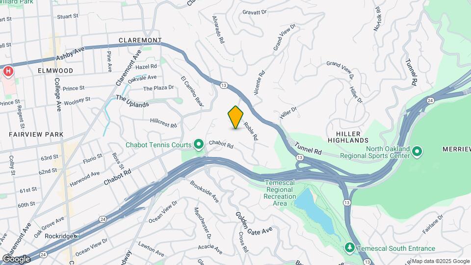 58 Roble Rd, Unit Detached Cottage Map and Location Details