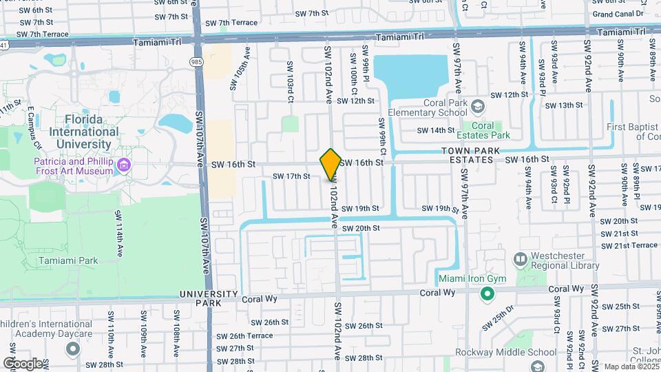 1710 SW 102nd Ave Map and Location Details