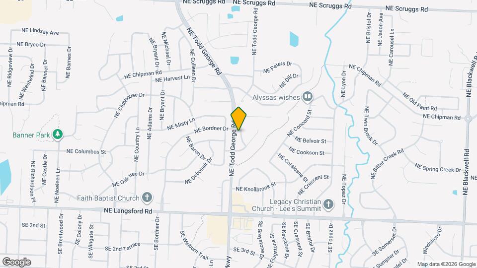 604 NE Mimosa Dr Map and Location Details