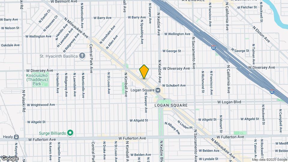 2715-2729 N Milwaukee Ave Mapa y Detalles de la Ubicación