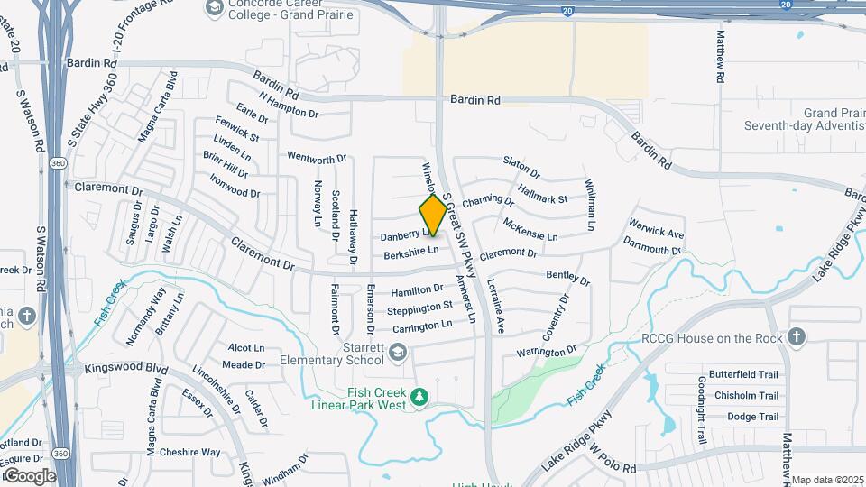 2614 Berkshire Ln Map and Location Details