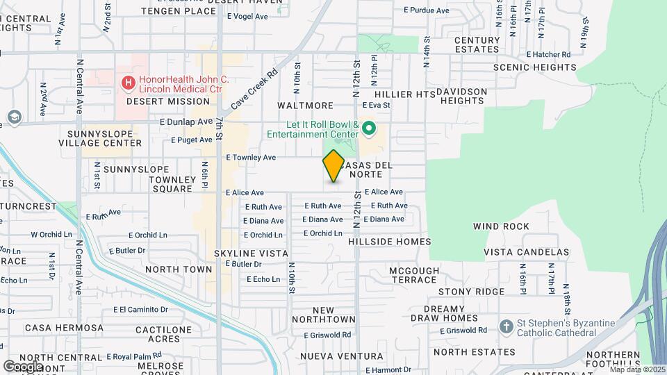 8802 N 11th Pl Mapa y Detalles de la Ubicación