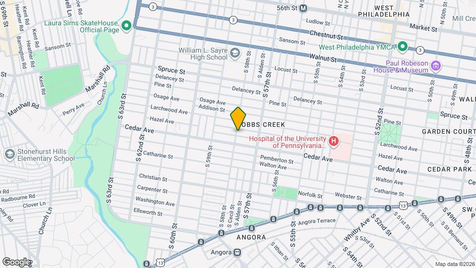 5761 Rodman St Map and Location Details