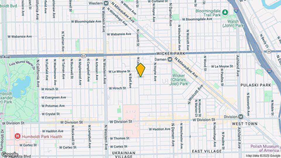 1431 N Leavitt St Map and Location Details