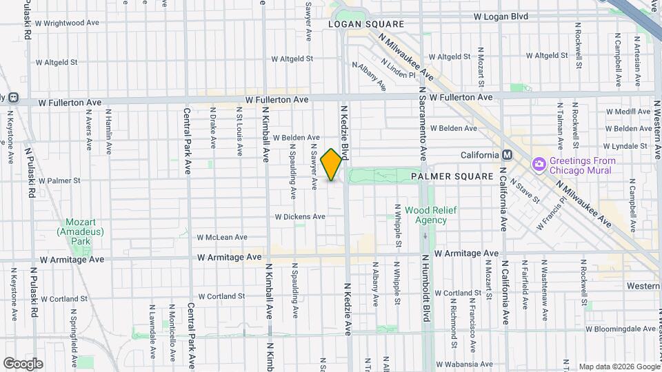 2148 N Kedzie Blvd Map and Location Details