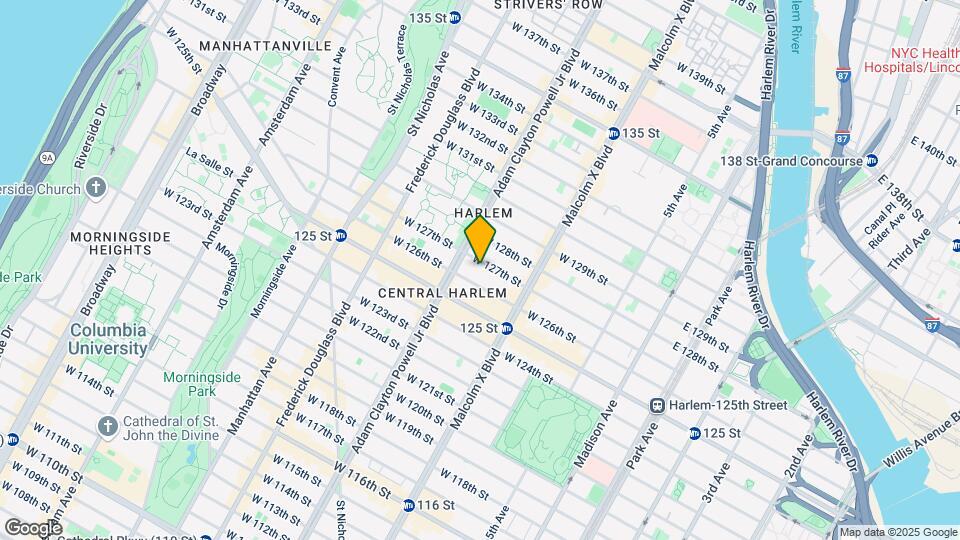 150 W 127th St Mapa y Detalles de la Ubicación