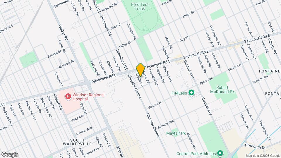 2260 Cadillac St Map and Location Details